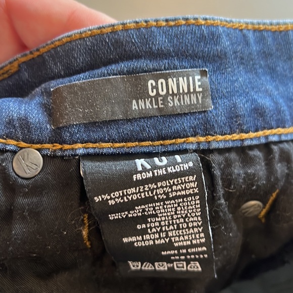Kut from the Kloth Connie High Waist Raw Hem Ankle Skinny Jeans - Picture 5 of 5